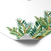 Welkomstteken winterbijl Baby shower Poster (Hoek)