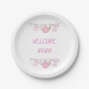 Welkomstwoord Baby Borden papier Papieren Bordje
