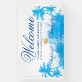 Welkomstwoord van de moderne Waterverf eilandbalke Spandoek (Verticaal)