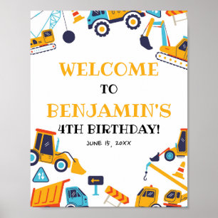 Welkomstwoord voor de bouw van de "Birthday Dump T Poster