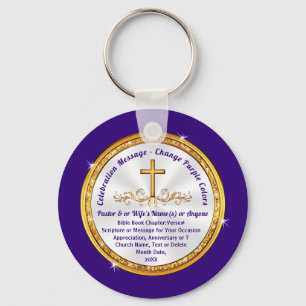 Welkomstwoord voor kleine cadeautjes voor kerklede sleutelhanger