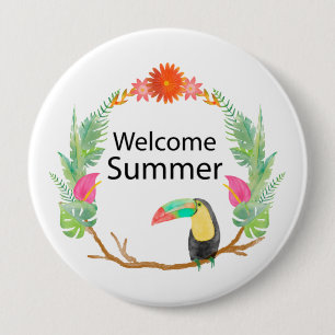 welkomstzomer ronde button 4,0 cm