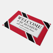 WELKOMVlag TRINIDAD Deurmat (Schuin)