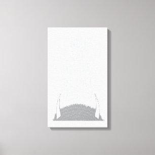 We'll Eat You Up We Love You So! - Blauw Canvas Afdruk