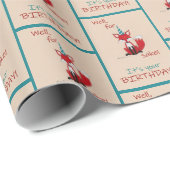 Well for FOX sake! Birthday pun  Cadeaupapier (Rol Hoek)