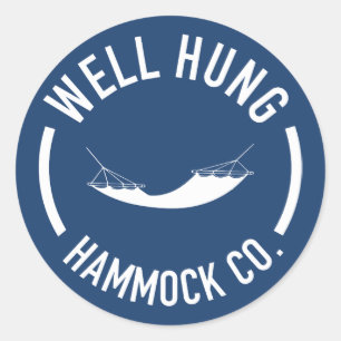 Well Hung Hammock Company Ronde Sticker