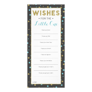 Well Wishes card, Safari Baby shower, 25 pack Reclamekaart
