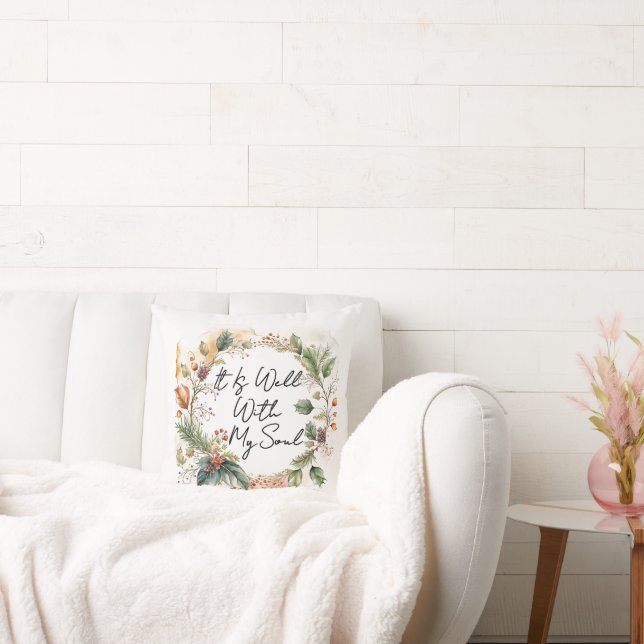 Well With My Soul Kussen (Bank)