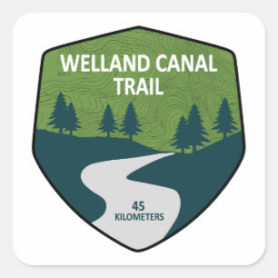 Welland Canal Trail Ontario Canada Vierkante Sticker