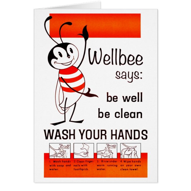 Wellbee CDC WASH UW HANDS Advertisement Poster (Voorkant)
