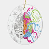 Wellcoda Creative Brain Mind Master Side Keramisch Ornament (Links)