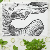 Wellcoda Evil Animal Skull Offed Theedoek (Gevouwen)