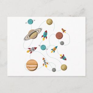 Wellcoda ontmoet je in de galaxy Mad Planet Briefkaart