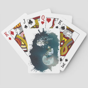 Wellcoda Space Universe Frog Earth Animal Speelkaarten