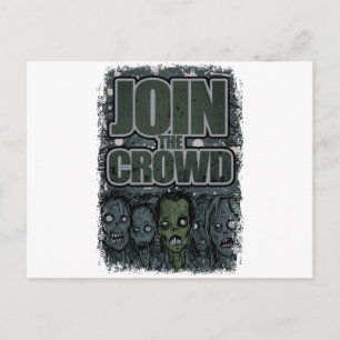 Wellcoda Zombie Monster Crowd Dead Scary Briefkaart