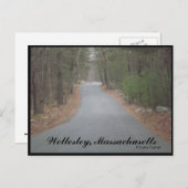Wellesley, Massachusetts Briefkaart (Voorkant / Achterkant)