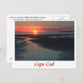 Wellfleet Bay sunset, Cape Cod Briefkaart (Voorkant / Achterkant)