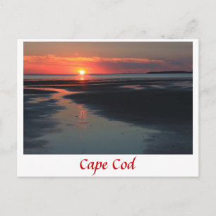 Wellfleet Bay sunset, Cape Cod Briefkaart