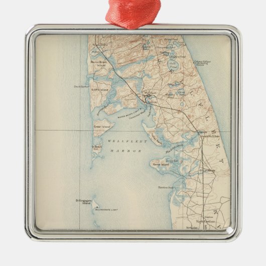 Wellfleet, Massachusetts Metalen Ornament (Voorkant)