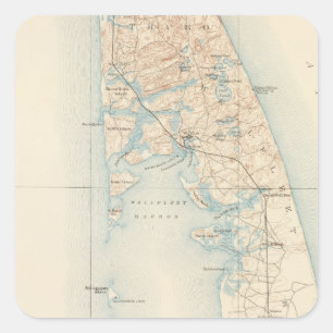 Wellfleet, Massachusetts Vierkante Sticker