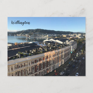 wellington harbour nz briefkaart