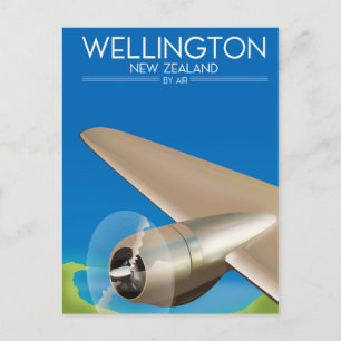 Wellington New Zealand Air poster Briefkaart