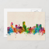 Wellington New Zealand Skyline Briefkaart (Voorkant / Achterkant)