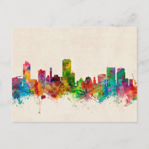 Wellington New Zealand Skyline Briefkaart