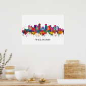 Wellington New Zealand Skyline Poster (Keuken)