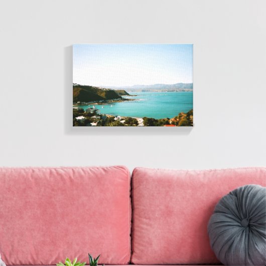 Wellington Nieuw-Zeeland Canvas Afdruk (Insitu (Woonkamer))