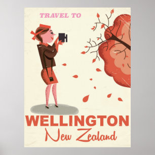 Wellington  Nieuw-Zeelandse reisposter Poster