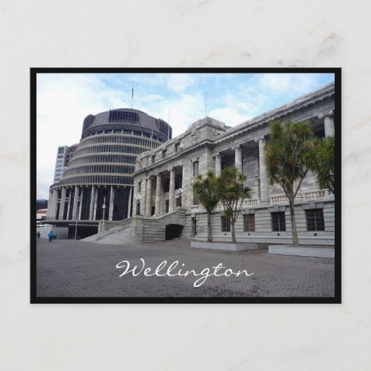 wellington nz briefkaart (Voorkant)
