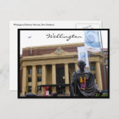 wellington spoorwegstandbeeld briefkaart (Voorkant / Achterkant)