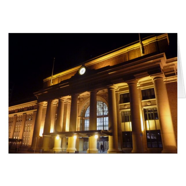 wellington station nacht (Voorkant Horizontaal)