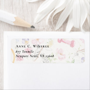 Wellness Branding Floral Fitness Retouradres Etiket