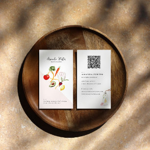 Wellness Branding QR-code voedingsdeskundige Visitekaartje