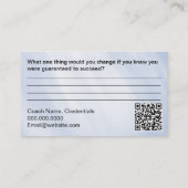 Wellness Coaching Visitekaartje (Achterkant)