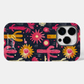 Wellness Desert Sunrise Cactus Pinks & Yellows Case-Mate iPhone Case (Achterkant (horizontaal))