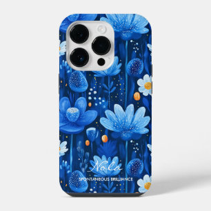 Wellness Dromerige Blauwe Bloemen met Levendige de iPhone 14 Plus Hoesje