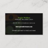 Wellness en Nutrition Coach Visitekaartje (Achterkant)