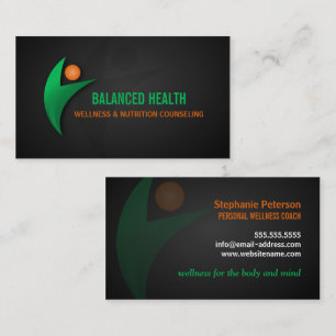 Wellness Nutrition and Fitness Coach Visitekaartje