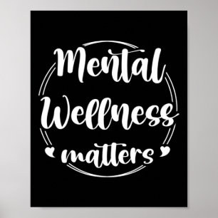 Wellness Problemen Mental Health Awareness Onderst Poster