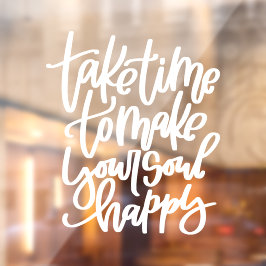 Wellness quote Venster Decaal Raamsticker