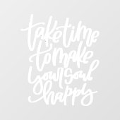 Wellness quote Venster Decaal Raamsticker (Vel)