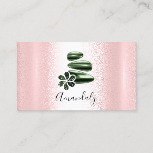 Wellness Spa Massage Therapy Greenery Reflexology Visitekaartje
