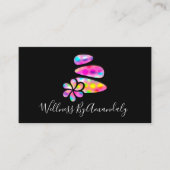 Wellness Spa Massage Therapy Reflexology Holograph Visitekaartje (Voorkant)