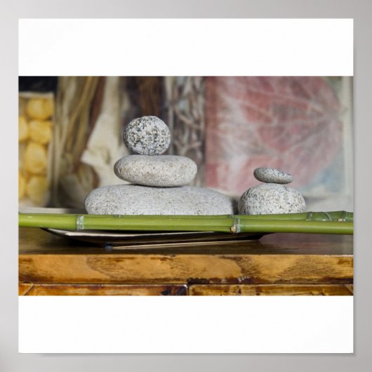 Wellness - Steine Poster (Voorkant)