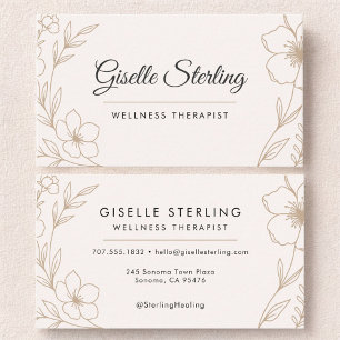 Wellness Therapeut Fleur Botanisch Visitekaartje
