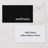Wellness Visitekaartje (Voorkant / Achterkant)