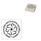 Wellness Wheel Rubberstempel (Gestempeld)